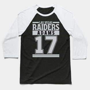 Las Vegas Raiders Adams 17 Edition 3 Baseball T-Shirt